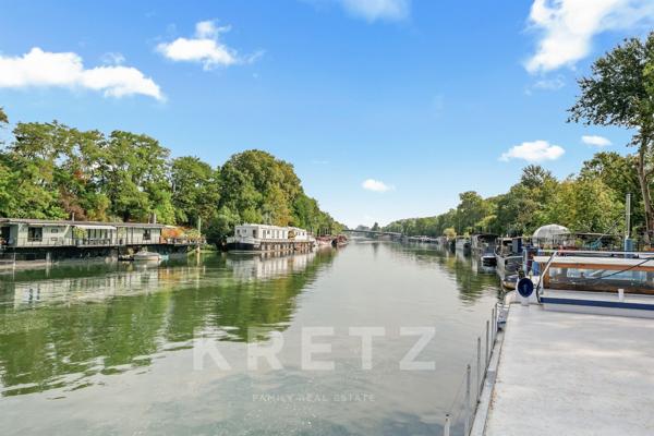 Péniche 6 pièces – Terrasse et environnement privilégié