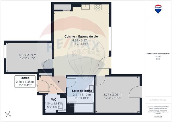 Appartement 2 chambre(s) à vendre - Saint-Louis, Haut-Rhin - 68