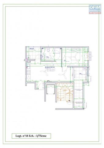 A VENDRE APPARTEMENT F2 DE 60.43 M2 AU CENTRE VILLE DE SAINT DENIS