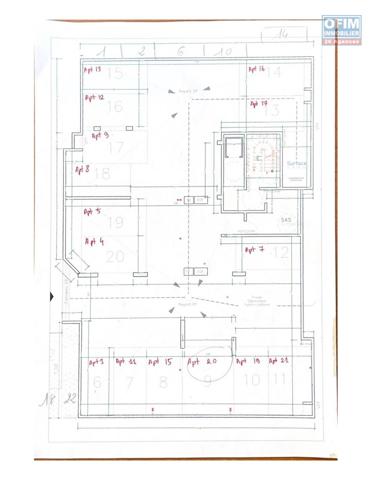 A VENDRE APPARTEMENT F2 DE 60.43 M2 AU CENTRE VILLE DE SAINT DENIS