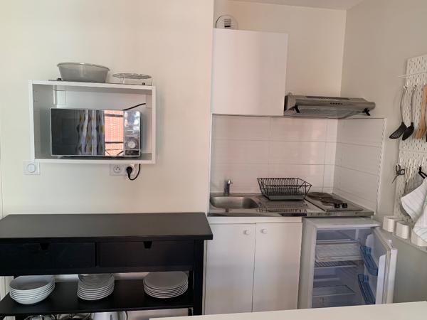 Toulouse 31400 Pont des demoiselles T1 bis meublé de 32.01 m² avec parking sous sol,