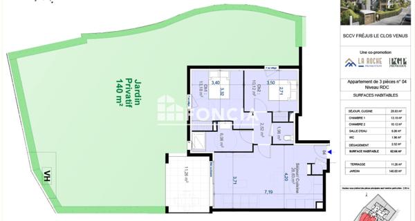 À vendre Appartement 3 pièces 62 m² - Fréjus 83600