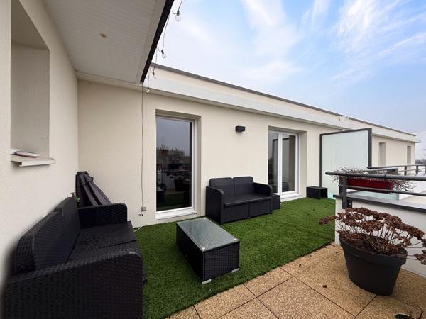 Appartement de 54m², 2 pièces, terrasse de 40m²