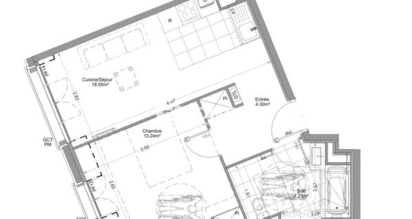 Location Appartement 2 pièces 43.32 m² - Clamart 92140
