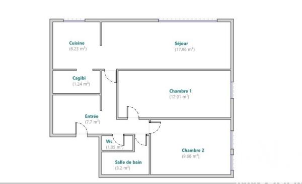 Appartement à vendre 3 pièces 60 m² Caudebec-lès-Elbeuf
