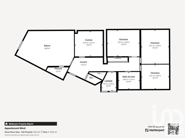 Appartement 4 pièces de 99 m² à Montereau-Fault-Yonne (77130)