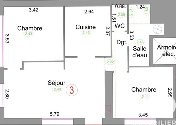 Appartement à vendre 3 pièces 56 m² Selles-sur-Cher