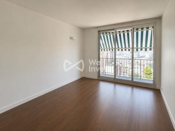 Appartement familial de 87 m² – 15ᵉ étage – Vue panoramique – Deux balcons – Parking – Cave