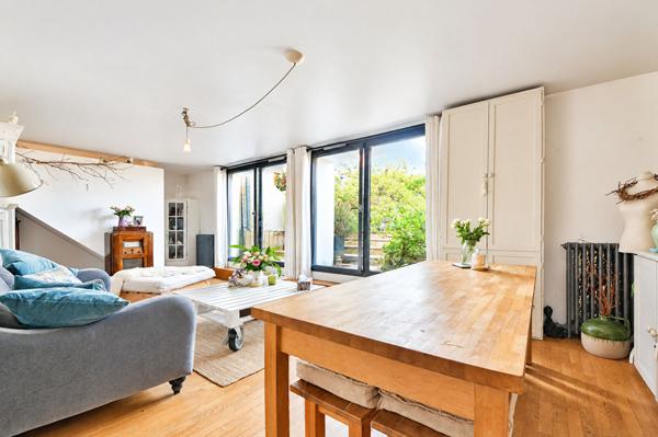 Duplex en dernier étage avec jardin paysager