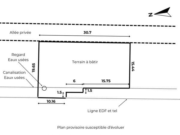 Terrain à vendre 555 m² Doussard