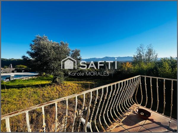 VILLENEUVE -DE-LA-RAHO, MAGNIFIQUE VILLA  AVEC VUE ET PISCINE!