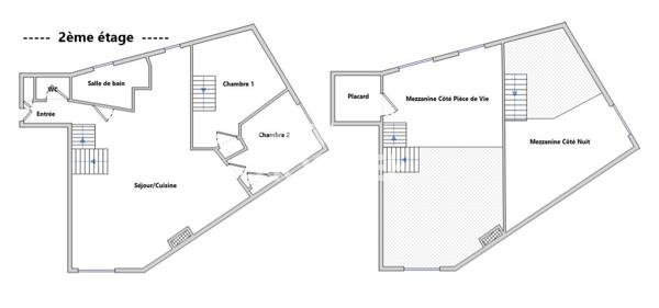 Appartement T4 -72 m2 et 112.20m² au sol
