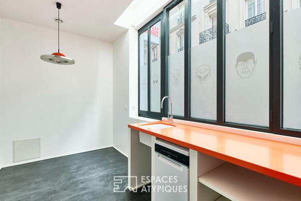 Loft mixte dans un ancien parking réhabilité à Montmartre