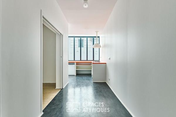 Loft mixte dans un ancien parking réhabilité à Montmartre