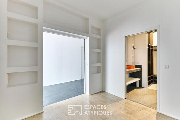 Loft mixte dans un ancien parking réhabilité à Montmartre