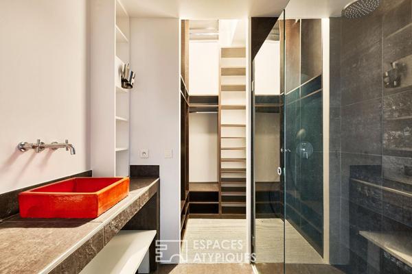Loft mixte dans un ancien parking réhabilité à Montmartre
