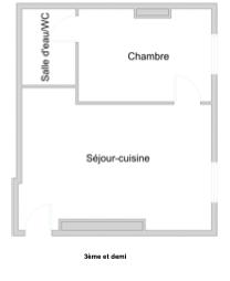 Marais-Saint-Paul : deux pièces sur cour