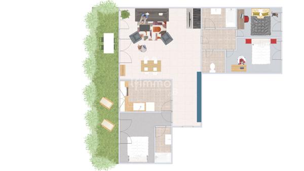 Appartement 5 pièces - jardin privatif - Proche bords de Marne