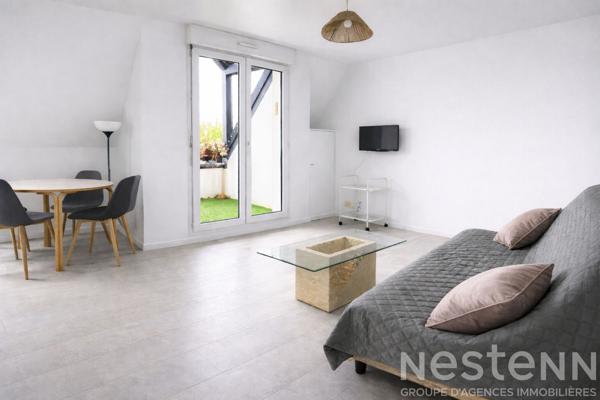 A LOUER - Auray - T2 meublé avec balcon, parking et cave