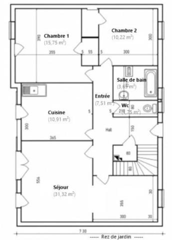 Maison 4 pièce(s) 3 chambre(s) 81 m²