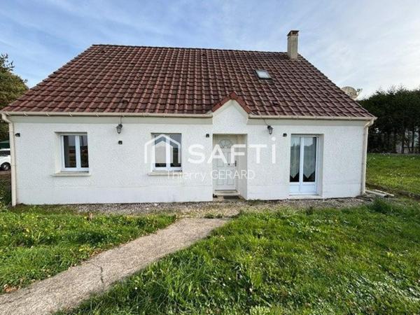 Beau pavillon de 130m2 hab. sur 2288m2 de terrain clos. A 1h30 de Paris, sotie A6 et gare a 15min.