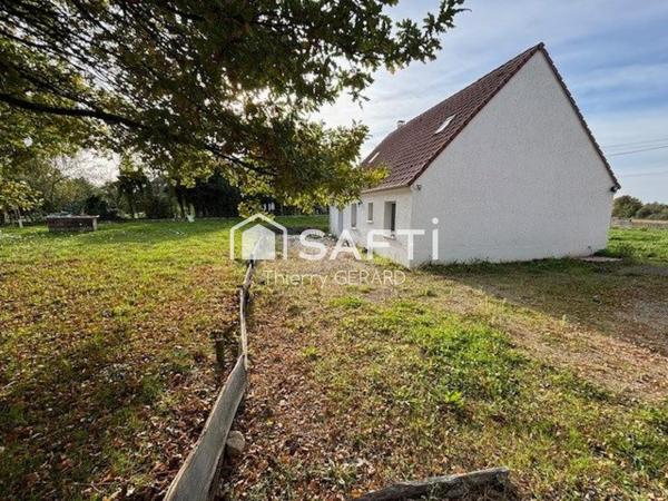 Beau pavillon de 130m2 hab. sur 2288m2 de terrain clos. A 1h30 de Paris, sotie A6 et gare a 15min.