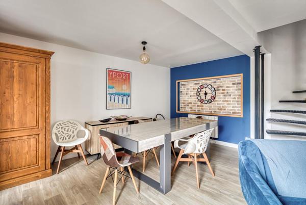 Yportaise avec plage et commerces à pied/aucun travaux/meublé/terrasse