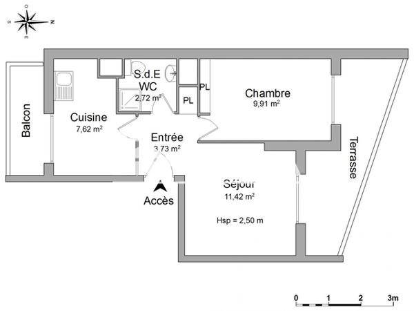 Location Appartement 2 pièces 35.4 m² - 1 CHEMIN DU PONT DE BOIS Toulon 83200
