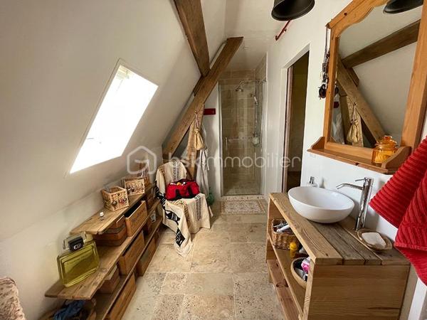 A quelques minutes de DREUX, magnifique propriété sur 1800 m² de terrain dans un cadre verdoyant au calme.
Grande maison de famille de plus de 220 m² sur sous-sol total et sa maison d'amis ou gîte très bien entretenue.

HABITATION PRINCIPALE d'environ 160 m² avec poutre authentiques comprenant :

Au rez-de-chaussée : une entrée, cuisine aménagée avec accès à une cuisine d'été, un salon, une salle à manger en cathédrale dotée de deux cheminées, le tout pour plus de 55 m², une buanderie pouvant faire office de salle d'eau un toilette séparé.
A l'étage : une grande mezzanine, une salle de bain douche refaite à neuf un toilette séparé, trois chambres dotées de placards intégrés d'environ 14 m² dont deux avec balcon et un accès par l'extérieur.
Un sous-sol aménagé en garages, caves celliers, remise, chaufferie
Une belle et grande terrasse exposée plein sud

LA SECONDE MAISON de 70m² approximativement comprend :

Au rez-de-chaussée : une cuisine aménagée et équipée ouverte sur salon séjour, une salle d'eau récente avec toilette.
A l'étage : deux chambres dont une avec une mezzanine
Chauffage pompe à chaleur, terrasse plein sud

Le plus, de cette propriété : 
deux entrées distinctes pouvant séparer les habitations, stationnements de plusieurs véhicules et de grandes hauteurs, un assainissement écologique avec filtration par les plantes, huisseries double vitrage, isolation refaite...

Possibilité de division et de revente 
Ligne train Paris Montparnasse