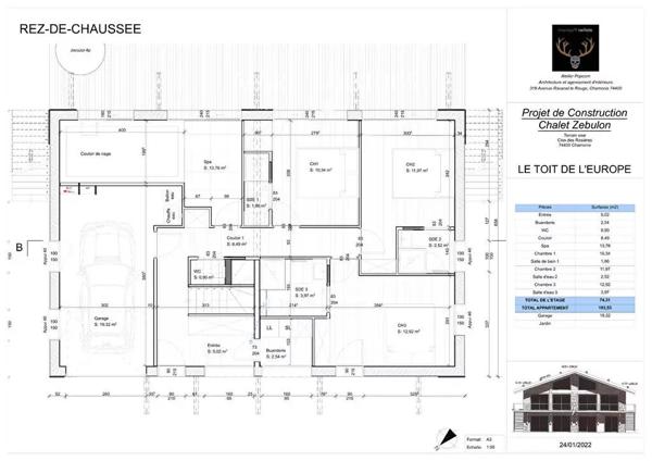 Chalet Chamonix Mont Blanc 6 pièce(s) 201 m2
