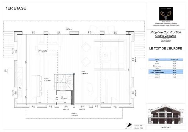 Chalet Chamonix Mont Blanc 6 pièce(s) 201 m2