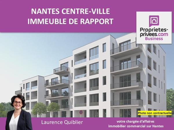 44000 NANTES - IMMEUBLE MIXTE LOUE, COMMERCES ET LOGEMENTS, CENTRE VILLE