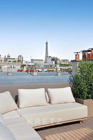 Paris 16ᵉ- Appartement d'exception avec terrasse et vue Tour Eiffel