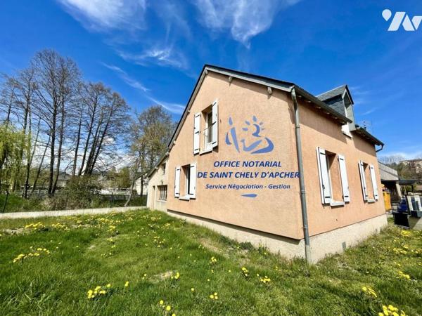 CHARME ET CONFORT EN PLEIN COEUR DE VILLE A SAINT CHELY D'APCHER – Maison 84 m² avec terrain