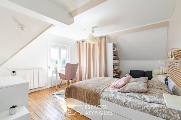 Maison de ville rénovée avec jardin, centre ville à pied