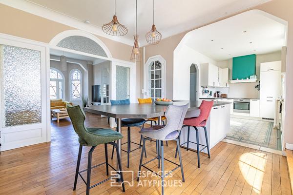 Maison de ville rénovée avec jardin, centre ville à pied