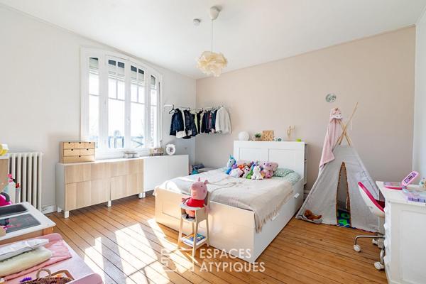 Maison de ville rénovée avec jardin, centre ville à pied