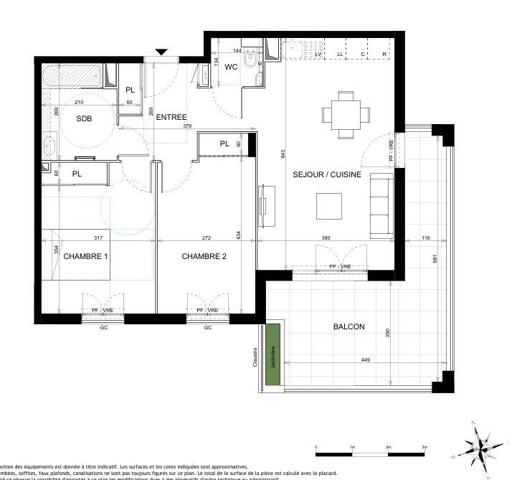 Appartement à vendre 3 pièces 64 m² Vallauris