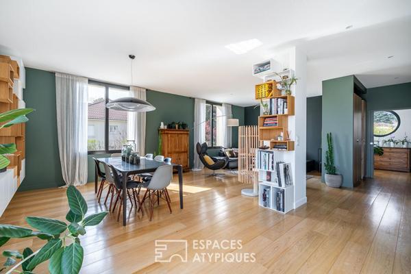 Maison ancienne rénové avec extension et piscine