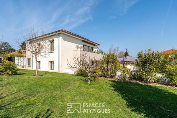 Maison ancienne rénové avec extension et piscine