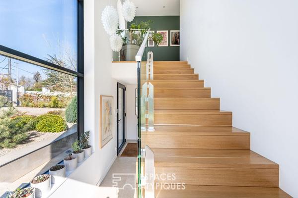 Maison ancienne rénové avec extension et piscine