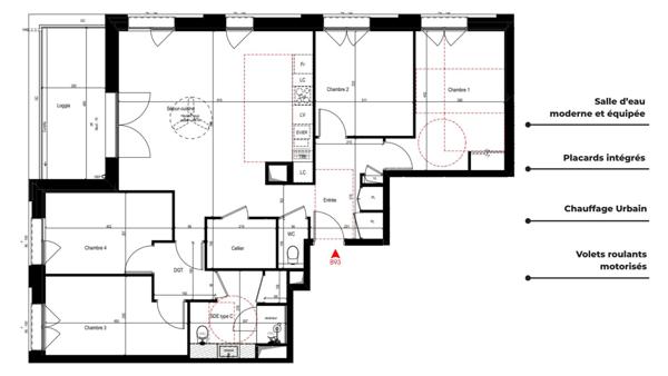 Appartement à vendre 5 pièces 100 m² Villeurbanne