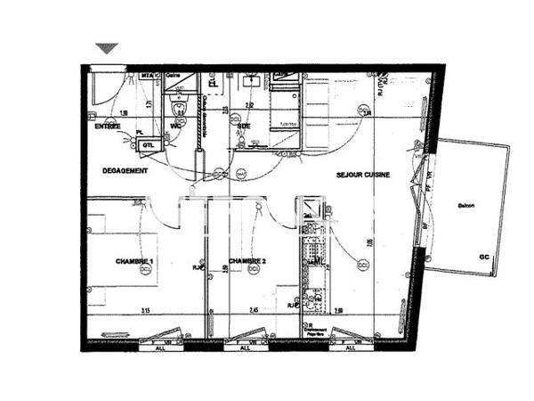 Location Appartement 3 pièces 57 m² - 9 RUE ALFRED CHANGENET Chenove 21300