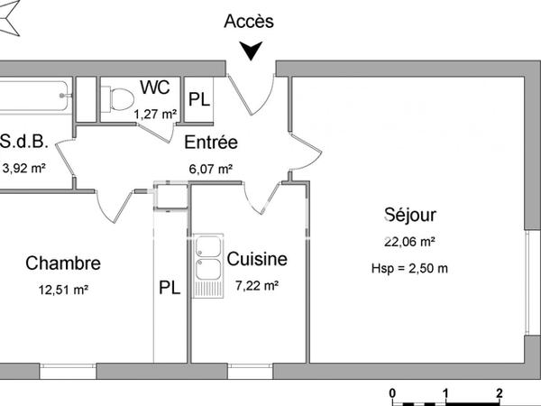 Location Appartement 2 pièces 53.05 m² - 14 RUE DE SOTTEVILLE Rouen 76100