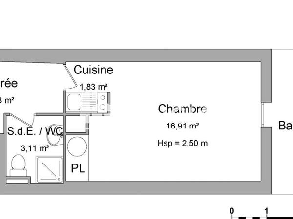 Location Studio 27.23 m² - 42 AVENUE KENNEDY Orleans 45100