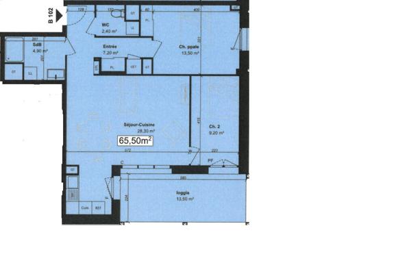 Appartement T3 Neuf Centre ville d'Avrille