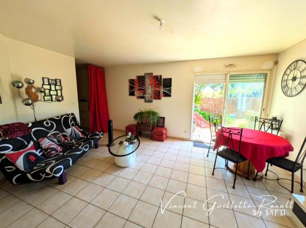 Appartement T3 57m² avec locataire en place-garage-jardin120m²