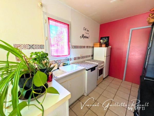 Appartement T3 57m² avec locataire en place-garage-jardin120m²