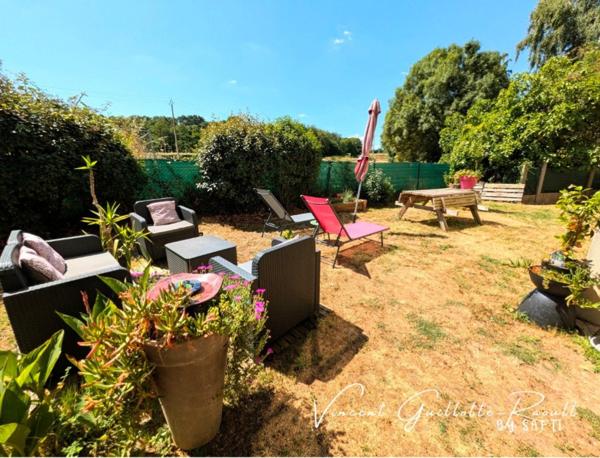 Appartement T3 57m² avec locataire en place-garage-jardin120m²