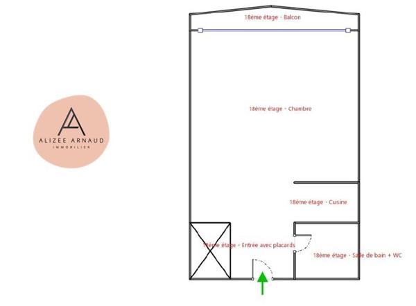 Appartement 1 pièce - 30 m² Exclusivité